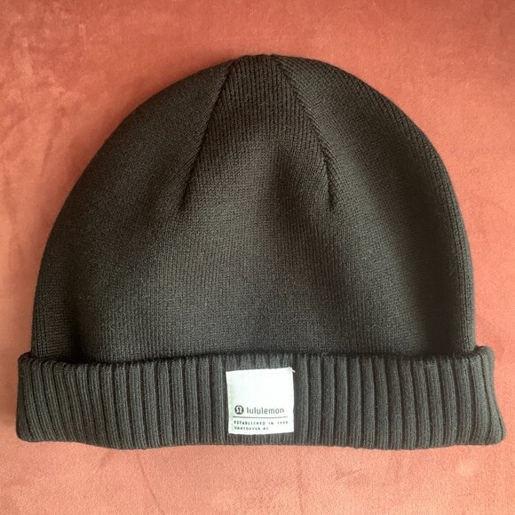 lululemon athletica Accessories - Lululemon athletica Knit Black Beanie Hat Size Large / Extra Large